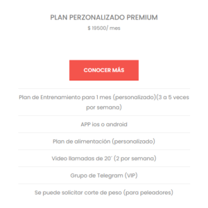 Suscripción Plan Personalizado PREMIUM